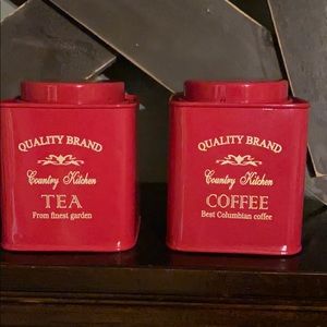 Decorative canisters (2)